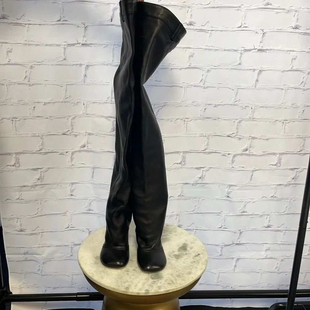Loewe Black Leather toy over the knee boots